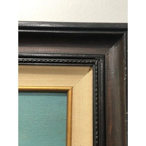 Vintage Oil Painting Seascape By Barbara Bennett - Picture 3 of 4